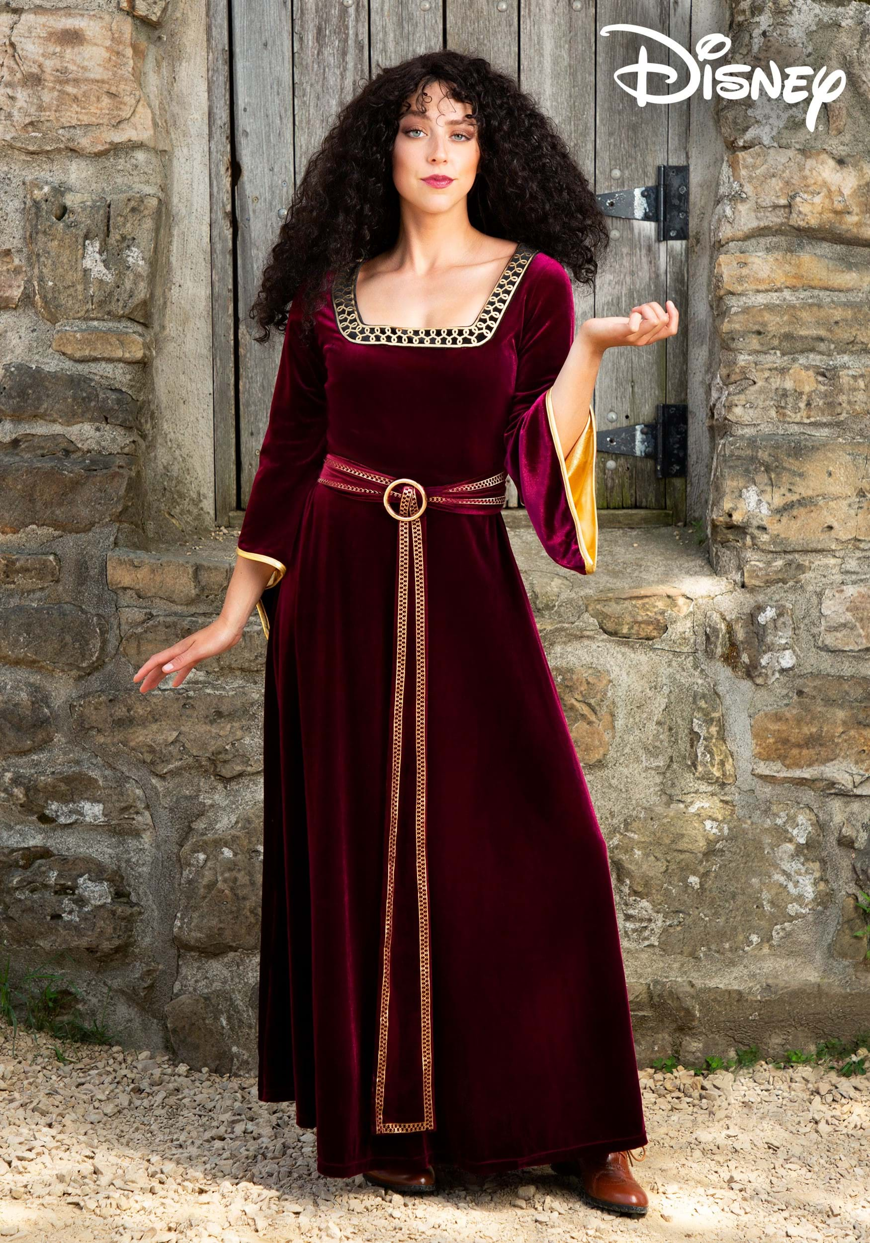 NEW Rapunzel Tangled Princess Mother Gothel Dress Made Cosplay Costume