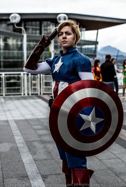 LADY CAPITAN AMERICA | Captain america cosplay, Cosplay costumes