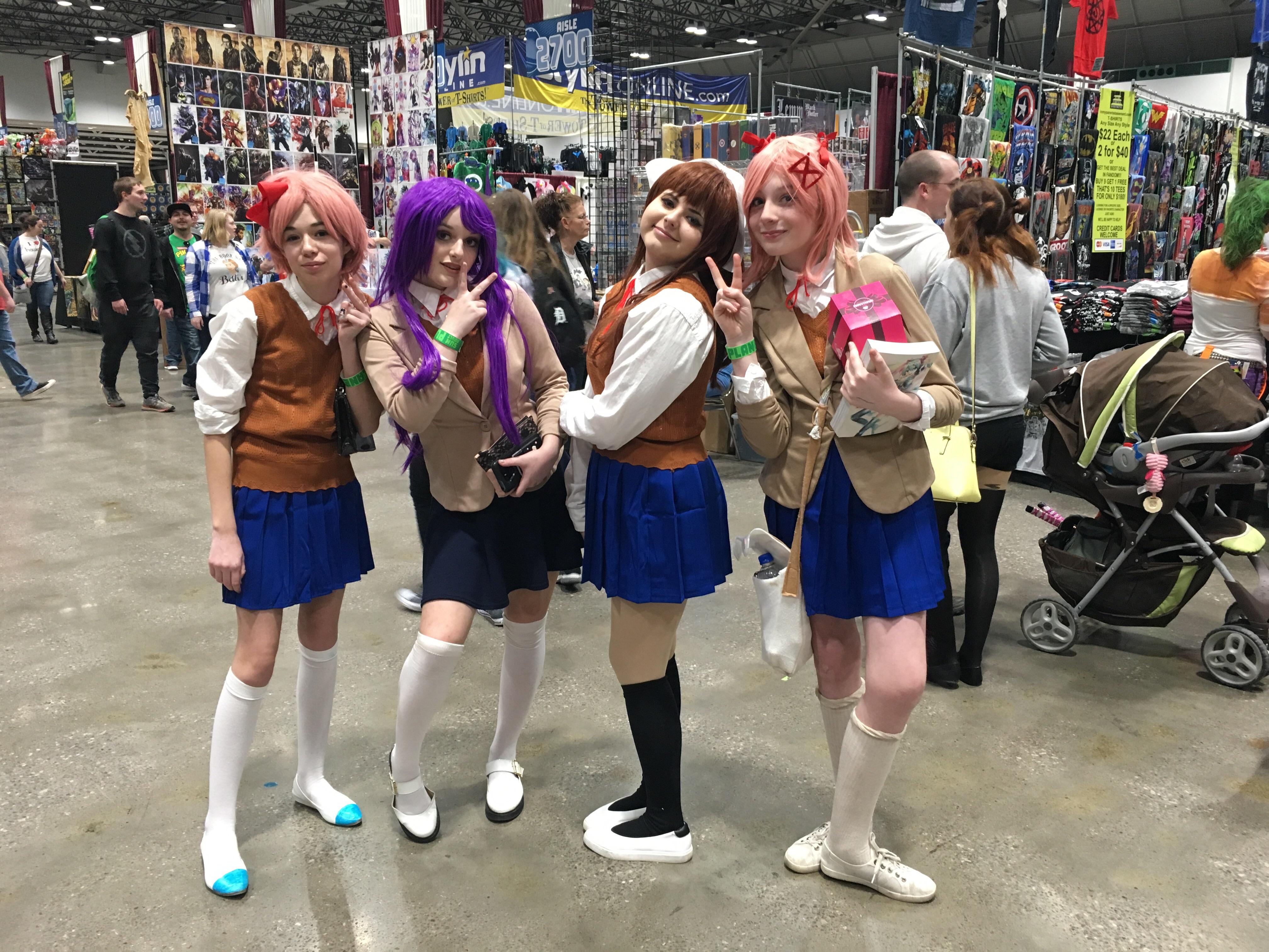 I looked all weekend for Doki Doki cosplays at my local comicon this