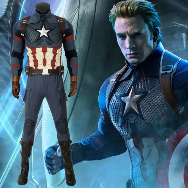 Captain America Costumes Avengers-Endgame Steve Rogers Cosplay Costumes