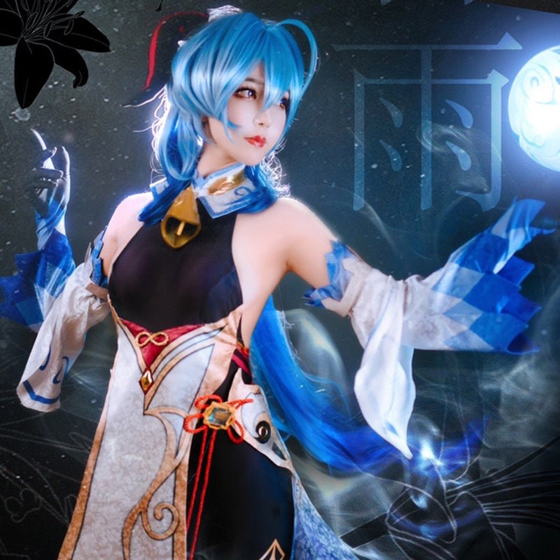 Game Genshin Impact Costume Ganyu Cosplay Halloween Party Sex Dress For