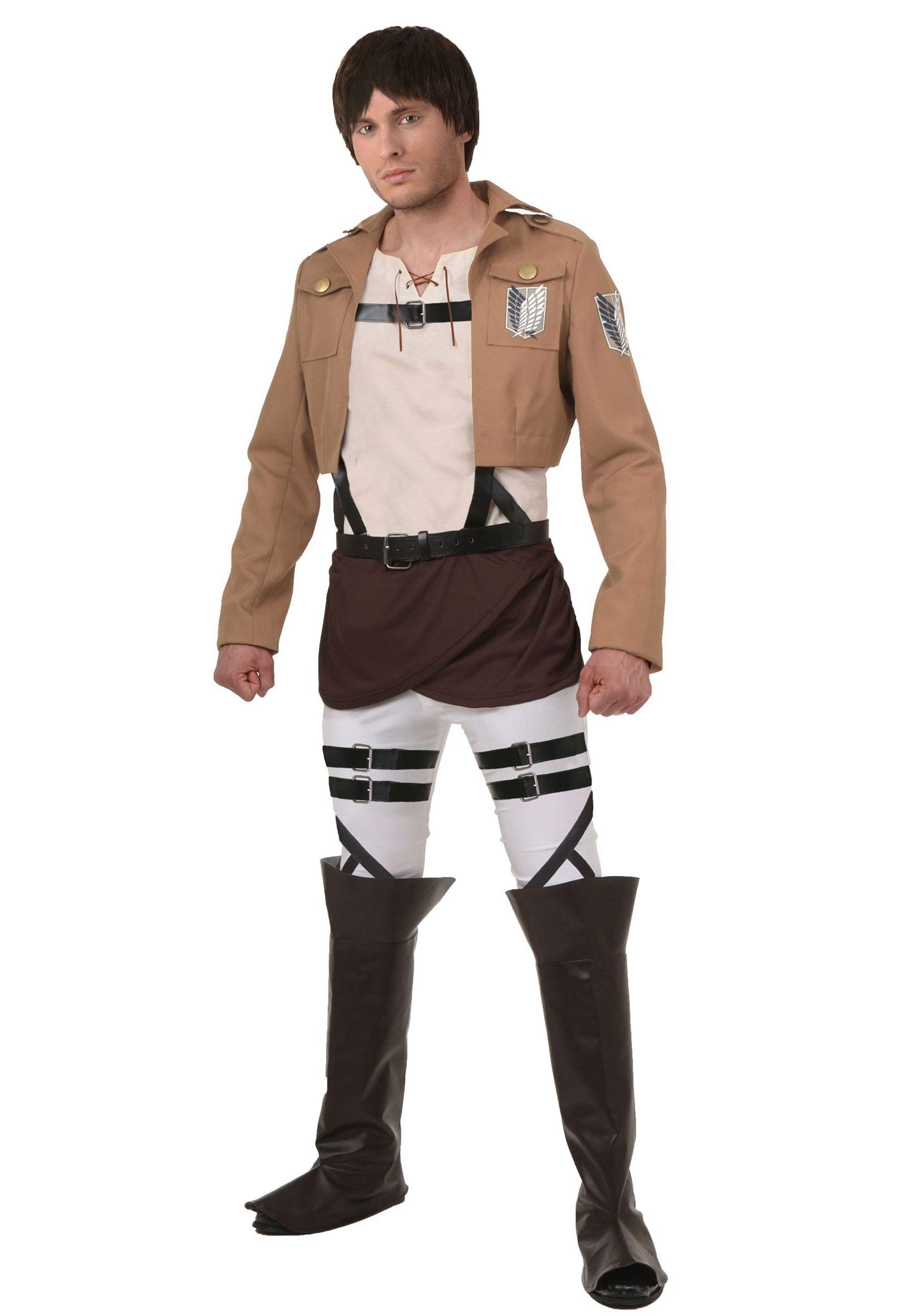 Buy Adult Attack on Titan Eren Yeager Costume Scout Regiment Anime