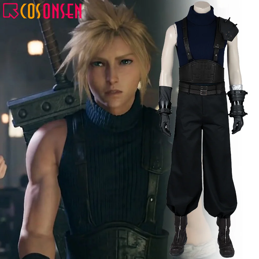 Final Fantasy VII Remake Cosplay Cloud Strife Costume Game FF7 Cloud