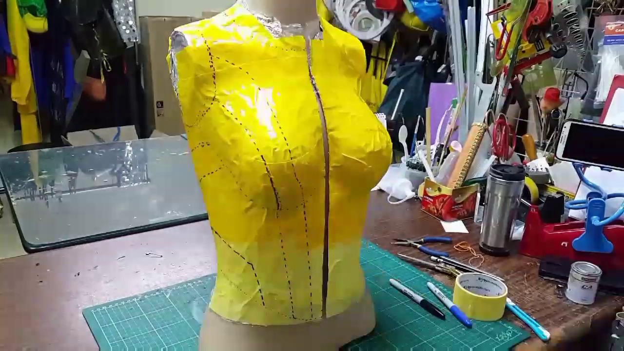 Female cosplay armor made from EVA foam - part 1 - YouTube