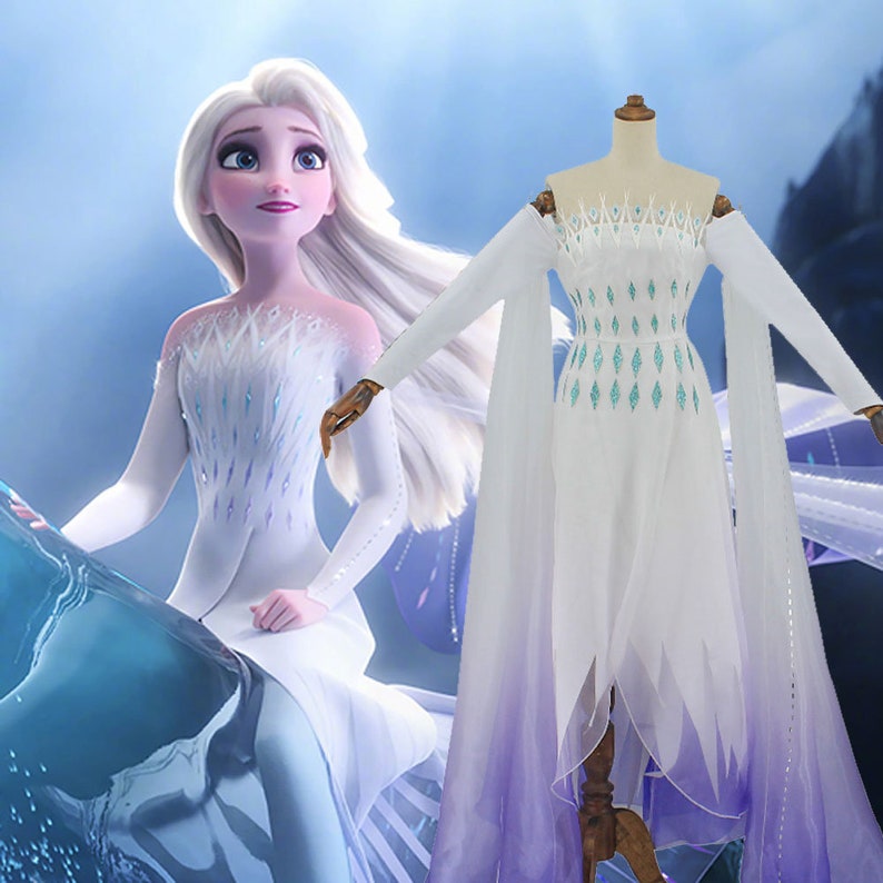 elsa cosplay dress women's Elsa dress cosplay