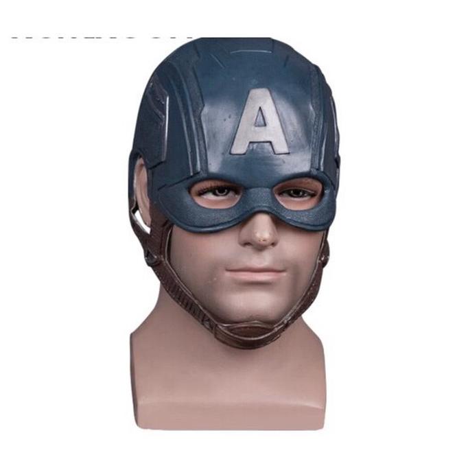 captain america cosplay mask helmet Captain america helmet cosplay avengers latex mask for adult halloween