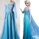 frozen elsa cosplay Elsa frozen princess disney cosplay costume blue sparkle dress queen snow adult