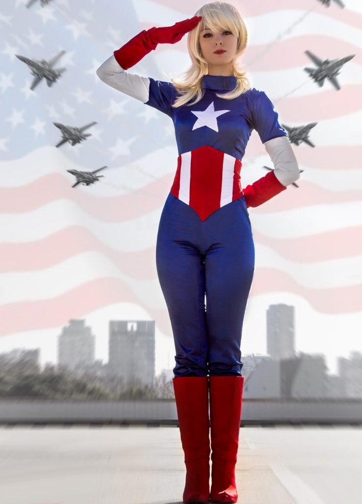 captain america cosplay female Captain america, 2015