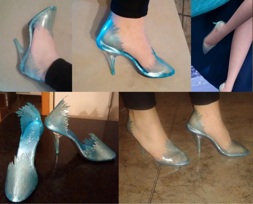 elsa cosplay shoes Knee high boots club