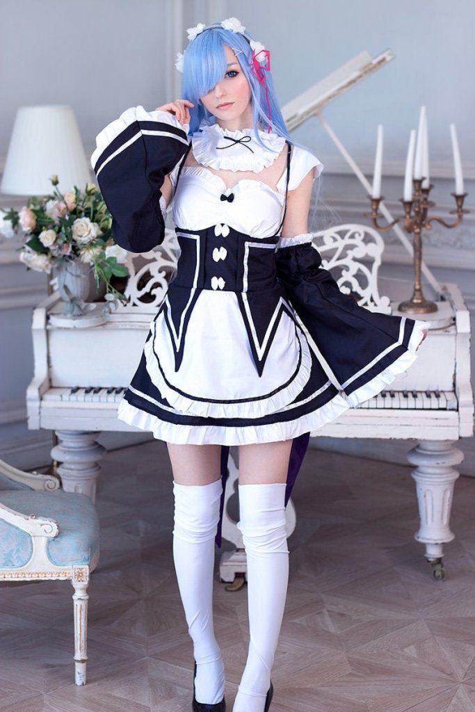 maid cosplay anime Lolita modakawa waifu maids