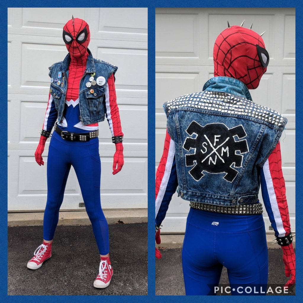 spider punk cosplay Nycc 2018 spider-punk halloween fx, punk, cosplay, spider, future, fun