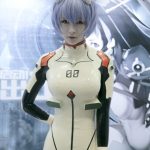 rei ayanami cosplay Neon genesis evangelion latex cosplay costume with accessories, shinji