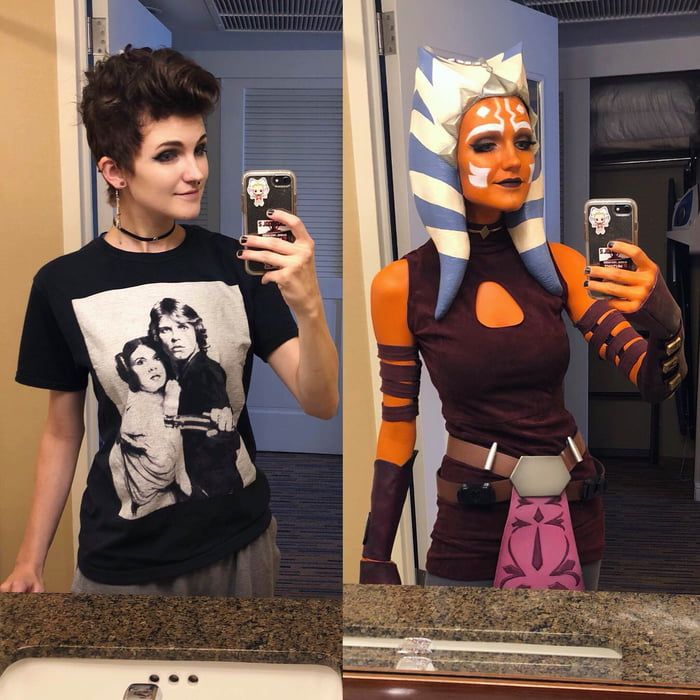 ahsoka cosplay Ahsoka tano costume diy (dress, overskirt, and bracers)