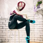 spider gwen cosplay instagram [self] into the spider-verse gwen cosplay by ri care #cosplay http