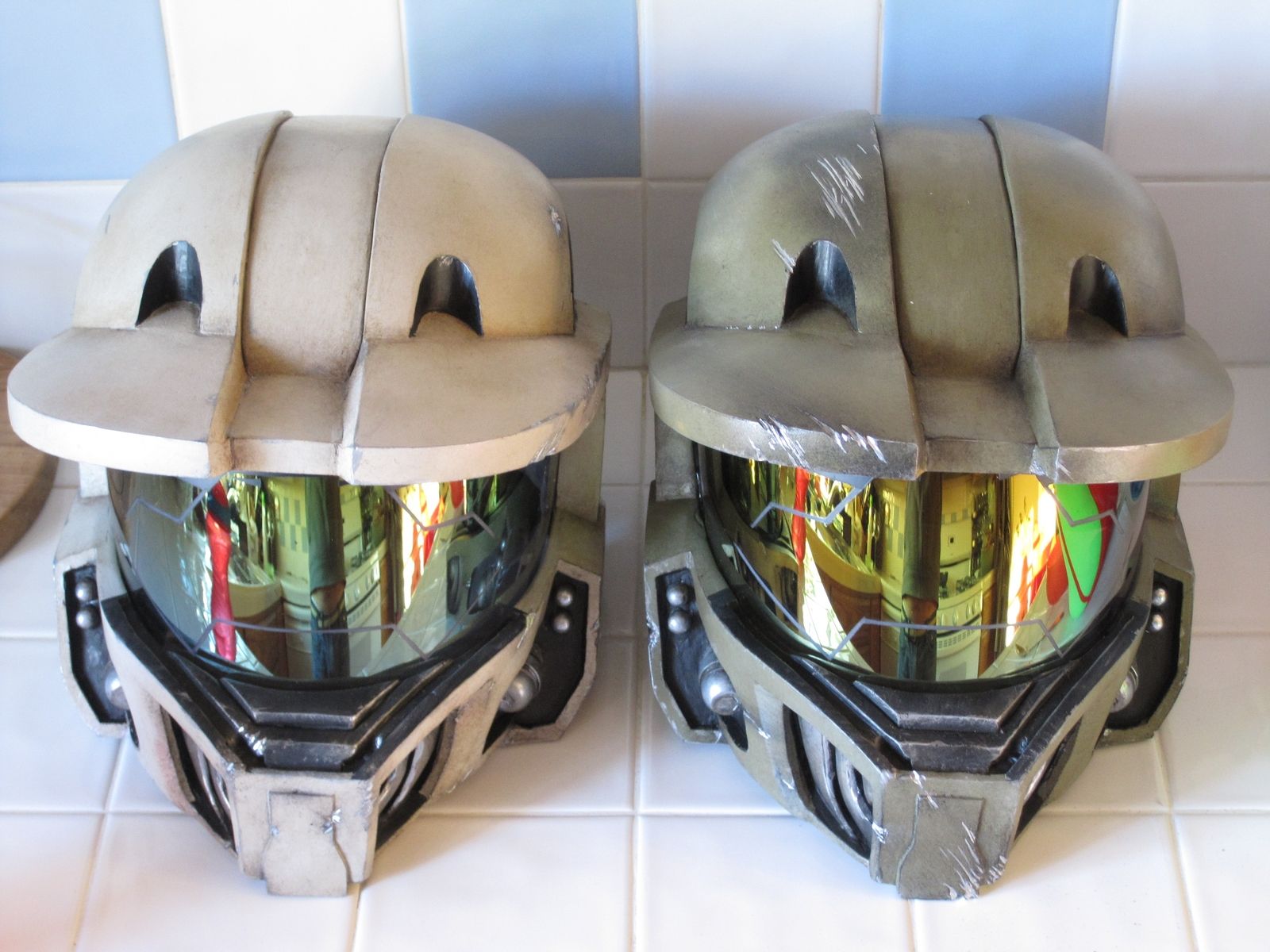 halo cosplay helmet Hand made cosplay halo helmet by neill art studios