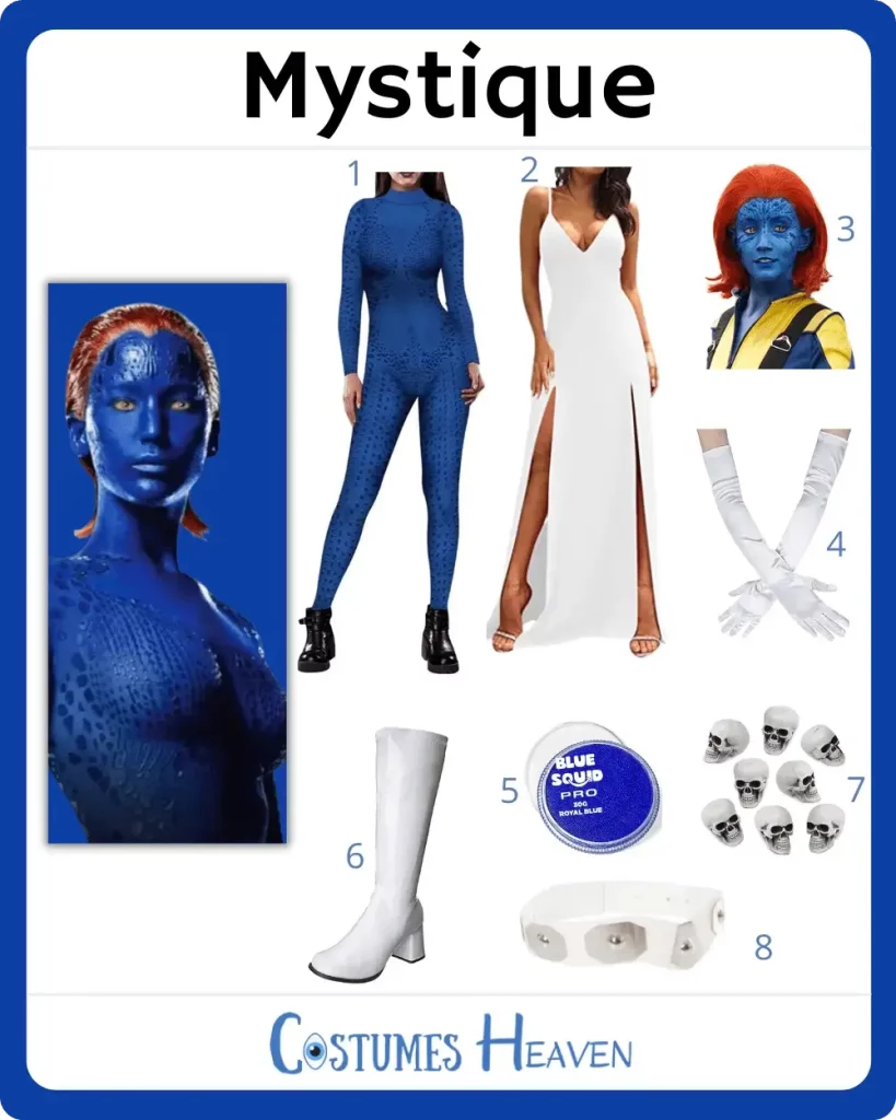 mystique cosplay costume Mystique cosplay costume. face swap. insert your face id:983867