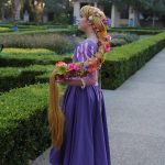 rapunzel cosplay wig Tangled rapunzel braid flowers