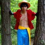 one piece monkey d. luffy cosplay Monkey d. luffy! one piece cosplay at new york comic con